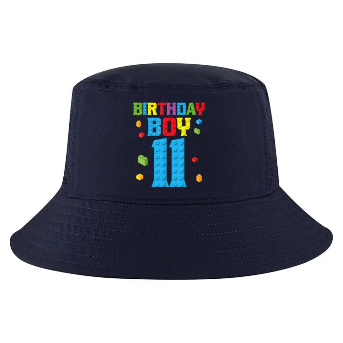 Master Builder 11th Birthday Boy 11 Year Building Bricks Cool Comfort Performance Bucket Hat