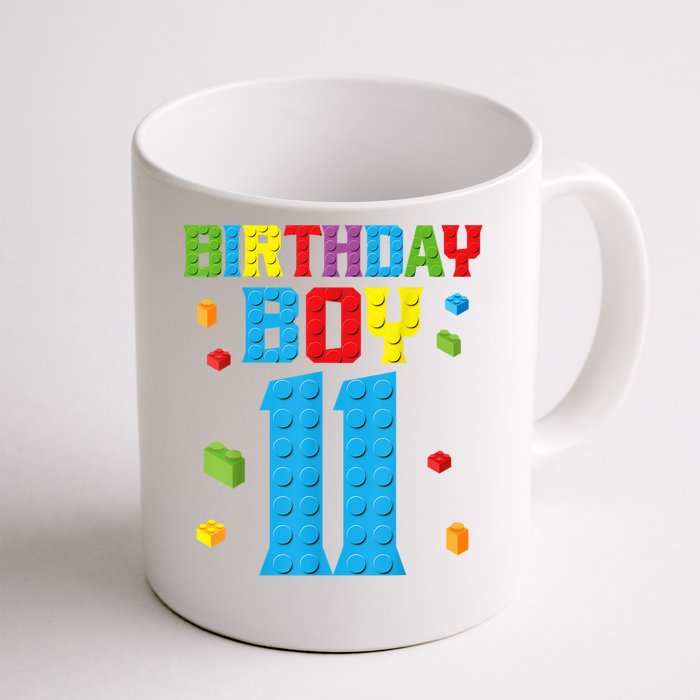 Master Builder 11th Birthday Boy 11 Year Building Bricks Front & Back Coffee Mug