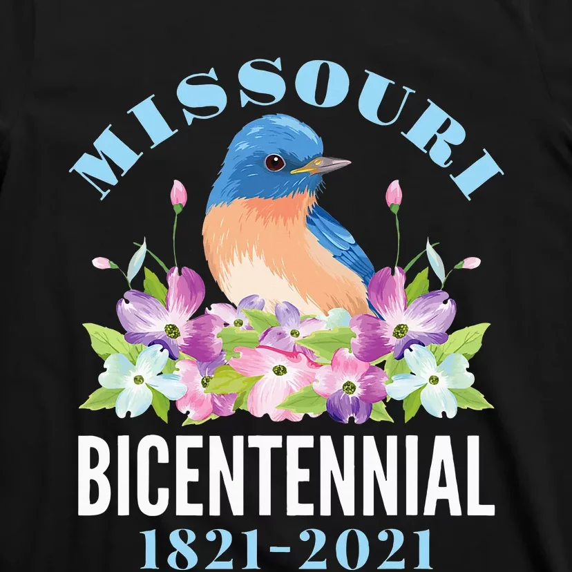 Missouri Bicentennial 200 Anniversary Bluebird Dogwood T-Shirt