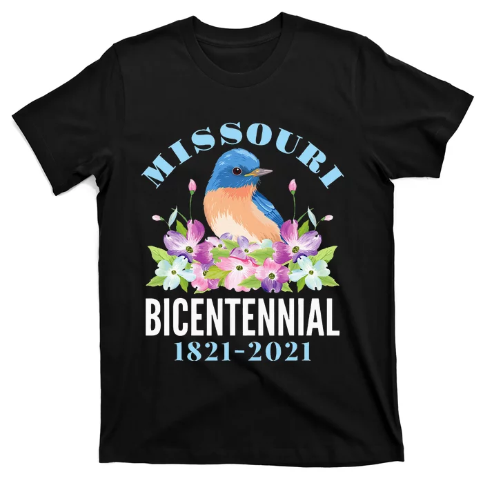 Missouri Bicentennial 200 Anniversary Bluebird Dogwood T-Shirt