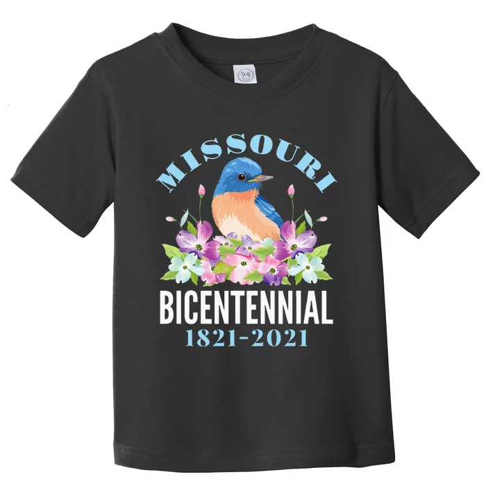 Missouri Bicentennial 200 Anniversary Bluebird Dogwood Toddler T-Shirt