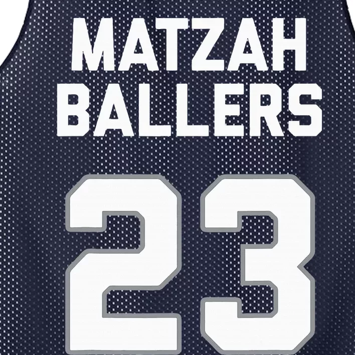 Matzah Baller 23 Funny Jewish Matzo Ball Pun Basketball Team Mesh Reversible Basketball Jersey Tank