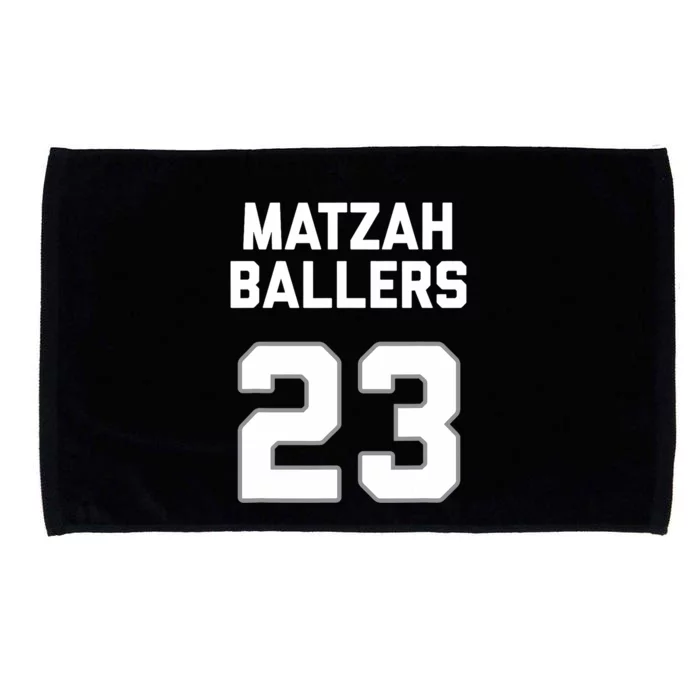 Matzah Baller 23 Funny Jewish Matzo Ball Pun Basketball Team Microfiber Hand Towel