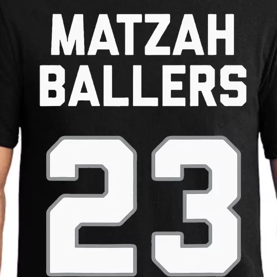 Matzah Baller 23 Jewish Matzo Ball Pun Basketball Team Pajama Set