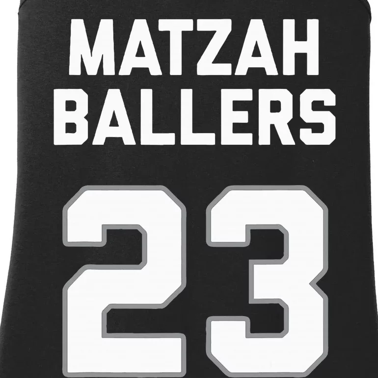 Matzah Baller 23 Jewish Matzo Ball Pun Basketball Team Ladies Essential Tank