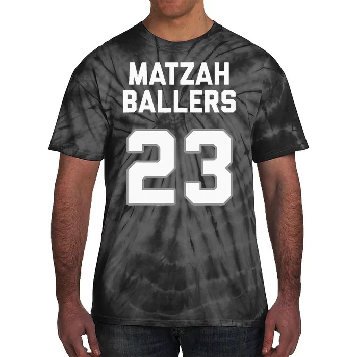 Matzah Baller 23 Jewish Matzo Ball Pun Basketball Team Tie-Dye T-Shirt