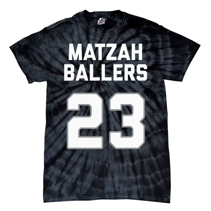 Matzah Baller 23 Jewish Matzo Ball Pun Basketball Team Tie-Dye T-Shirt