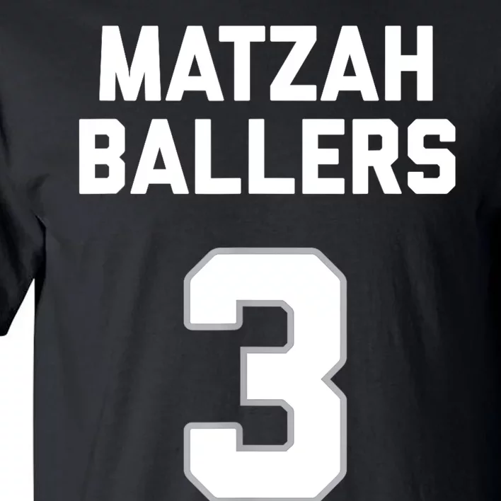 Matzah Baller 3 Funny Jewish Matzo Ball Pun Basketball Team Tall T-Shirt