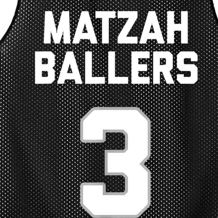 Matzah Baller 3 Funny Jewish Matzo Ball Pun Basketball Team Mesh Reversible Basketball Jersey Tank