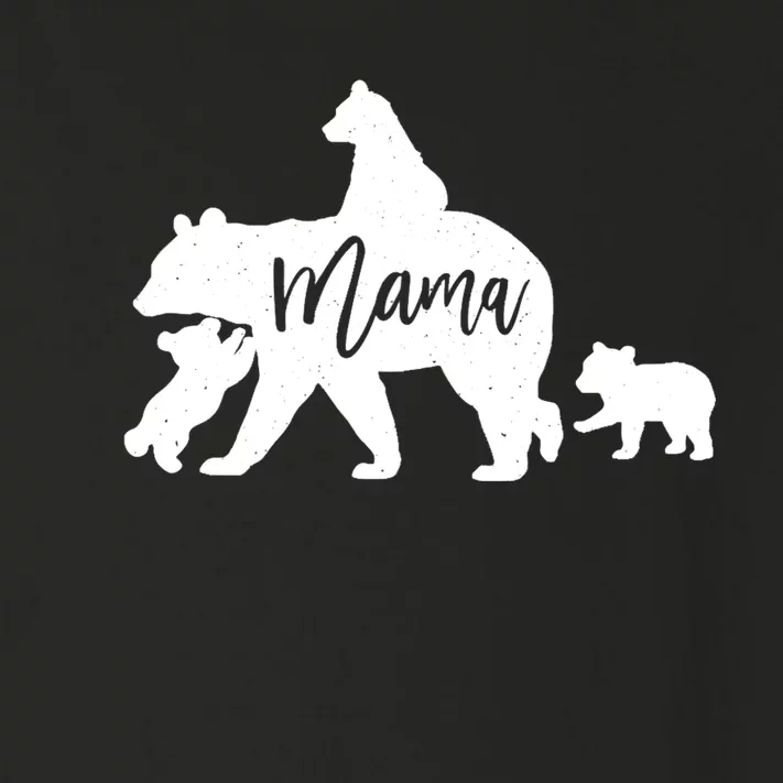 Mama Bear 3 Baby Bear Cubs Following Riding On Back TShirt TShirt Toddler Long Sleeve Shirt