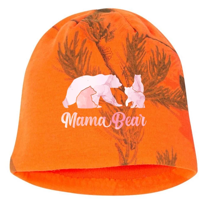 Mama Bear 3 Cubs Mom Bear Awesome Camping Gift Kati - Camo Knit Beanie