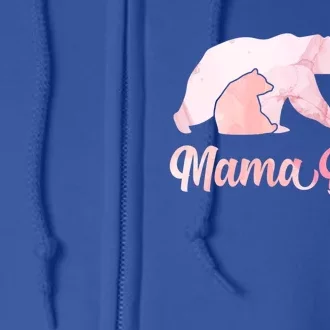 Mama Bear 3 Cubs Mom Bear Awesome Camping Gift Full Zip Hoodie