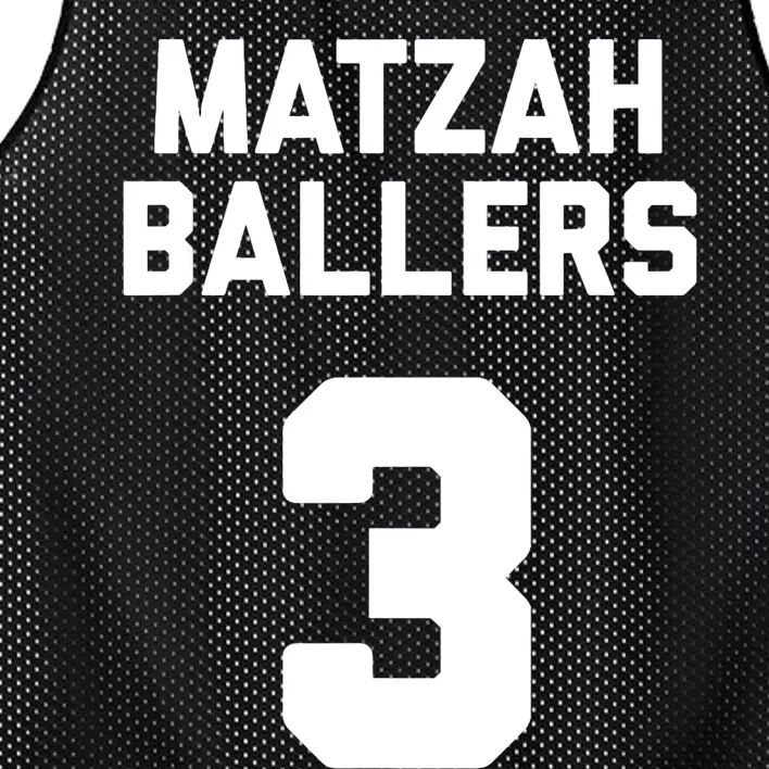 Matzah Baller 3 Funny Jewish Matzo Ball Pun Basketball Team Mesh Reversible Basketball Jersey Tank