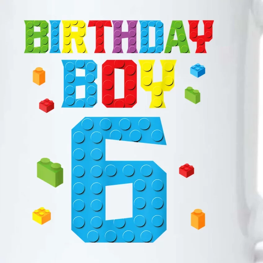 Master Builder 6th Birthday Boy 6 Six Year Building Bricks Black Color Changing Mug