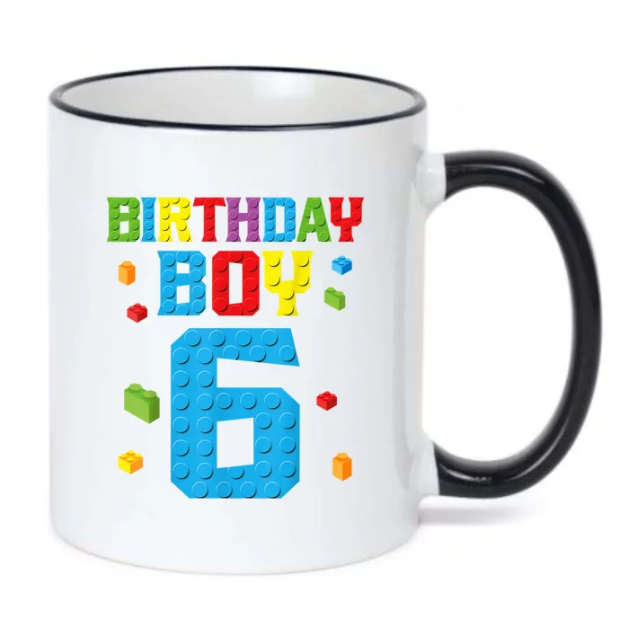 Master Builder 6th Birthday Boy 6 Six Year Building Bricks Black Color Changing Mug