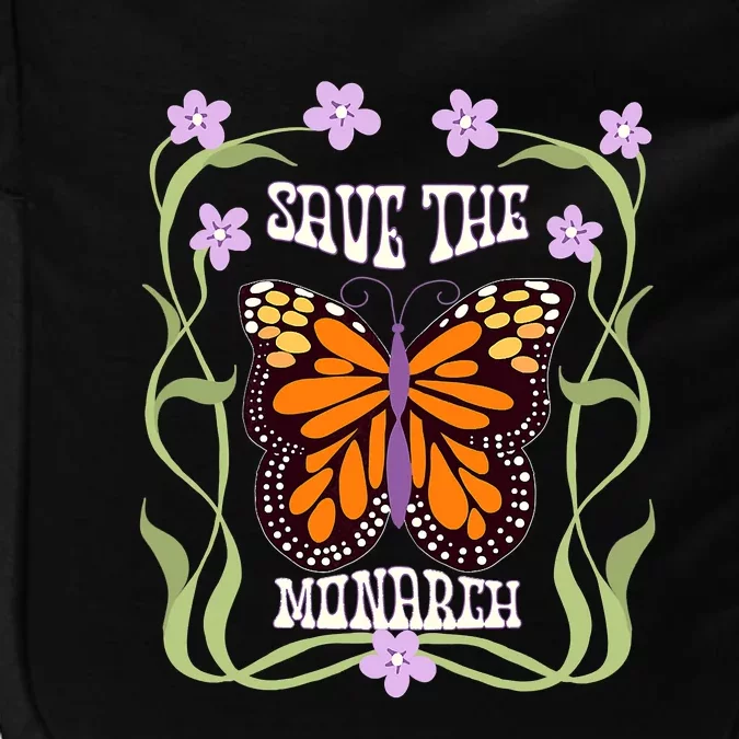 Monarch Butterfly 70s Art Nouveau Design Save The Monarch Impact Tech Backpack