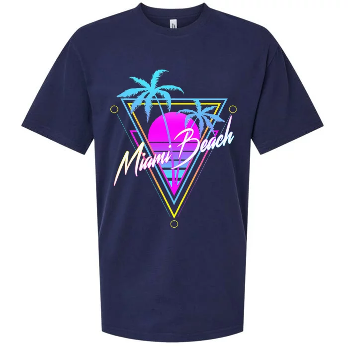 Miami Beach 80s Beach Souvenir Sueded Cloud Jersey T-Shirt