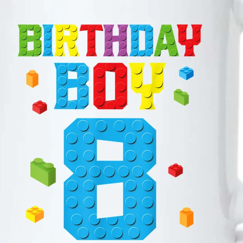 Master Builder 8th Birthday Boy 8 Eight Year Building Bricks Black Color Changing Mug