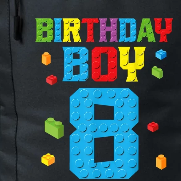 Master Builder 8th Birthday Boy 8 Eight Year Building Bricks Daily Commute Backpack