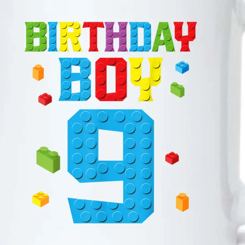 Master Builder 9th Birthday Boy Nine 9 Year Building Bricks Black Color Changing Mug