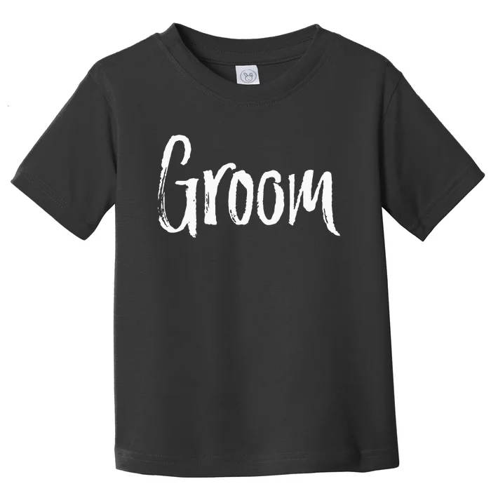 Matching Bride And Groom Couples Wedding Toddler T-Shirt