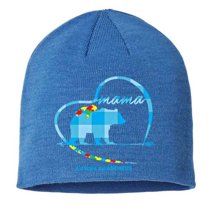 Mama Bear Autism Awareness Mom Mother Funny Gift S Gift 8 1/2in Sustainable Knit Beanie