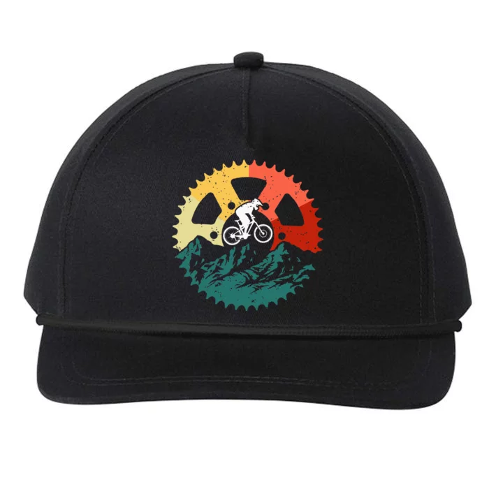 Mountain Biking Art For Mountain Biker Snapback Five-Panel Rope Hat