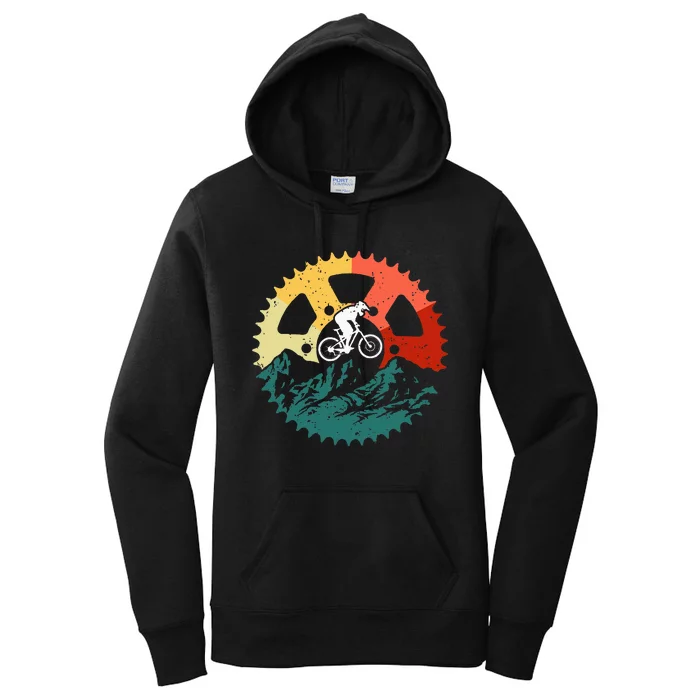 Mountain Biking Art For Mountain Biker Women's Pullover Hoodie