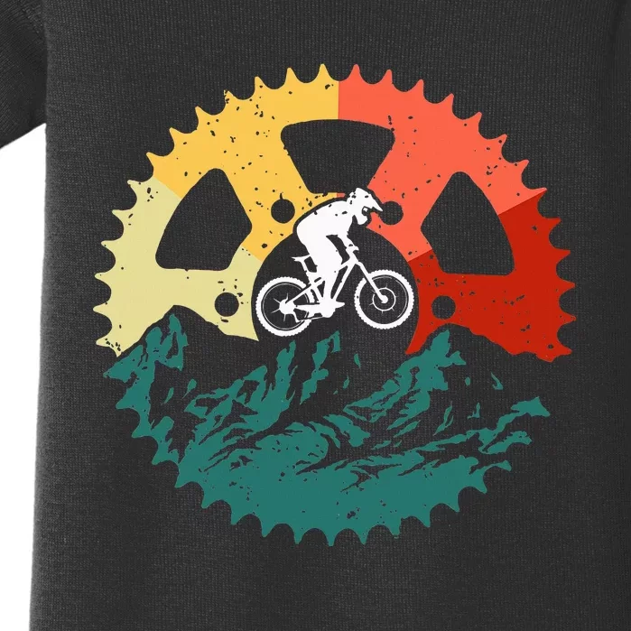 Mountain Biking Art For Mountain Biker Baby Bodysuit