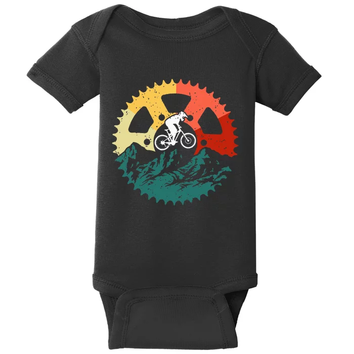 Mountain Biking Art For Mountain Biker Baby Bodysuit