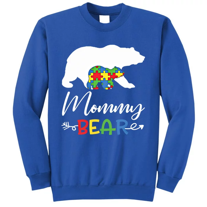 Mommy Bear Autism Awareness Great Gift Mama Gift Sweatshirt