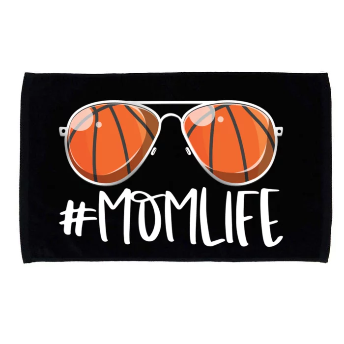 Momlife Basketball Aviators Mother's Day Bball Mom Life Great Gift Microfiber Hand Towel