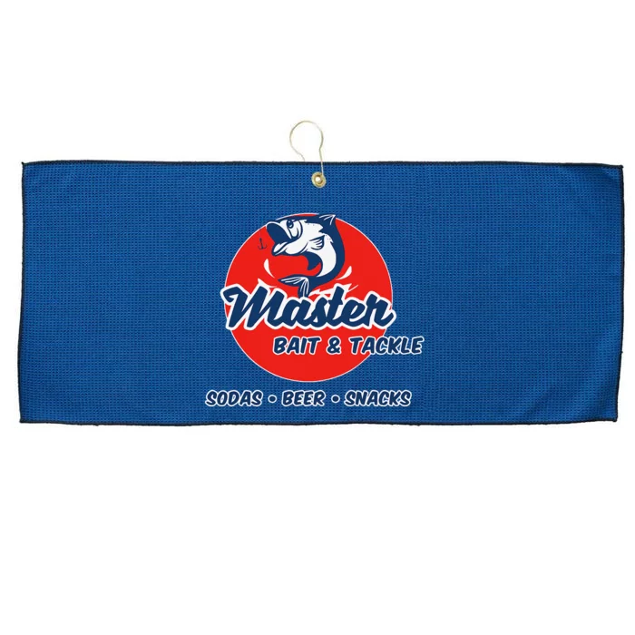 Master Bait And Tackle Funny Adult Humor Large Microfiber Waffle Golf Towel