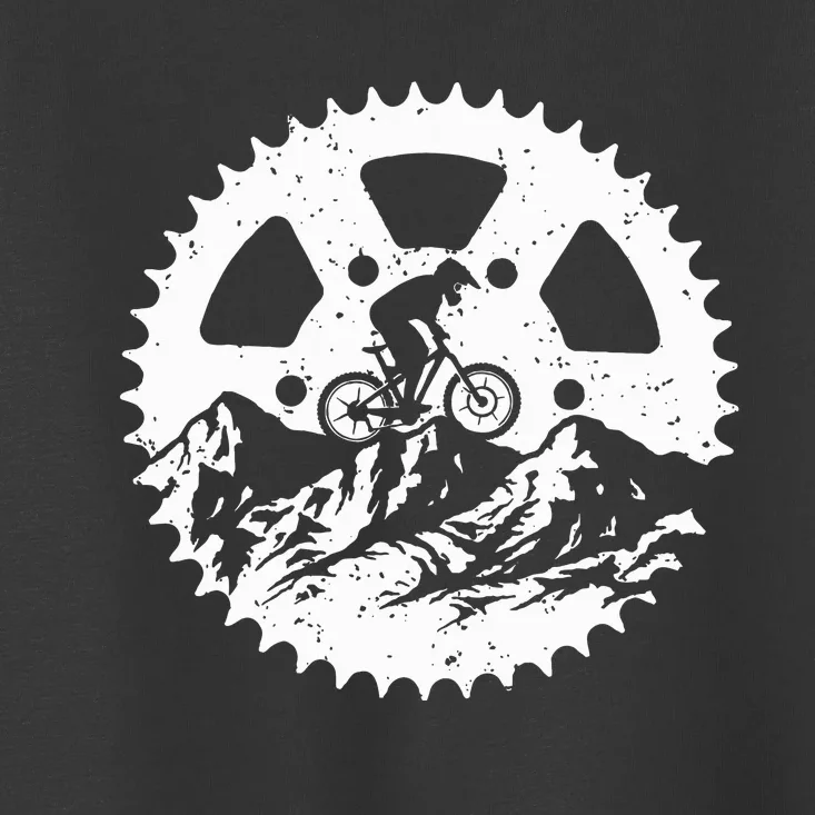 Mountain Biking Art For Women Mtb Mountain Biker Toddler T-Shirt