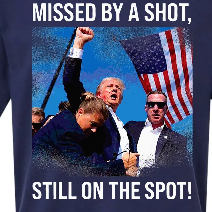 Missed By A Shot Donald Trump Historical Moment Sueded Cloud Jersey T-Shirt