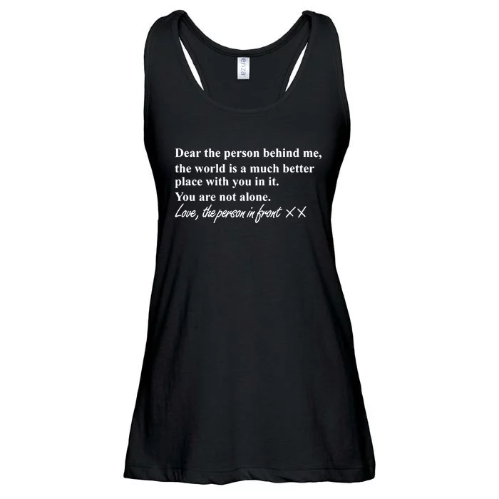 Mind Body And Sole Dear The Person Behind Me Ladies Essential Flowy Tank