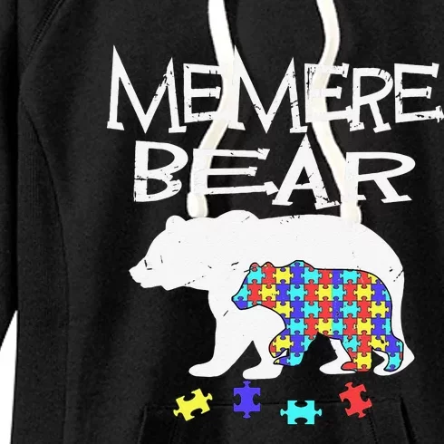 Memere Bear Autism Awareness Autism Mama Mom Mommy T Women's Fleece Hoodie