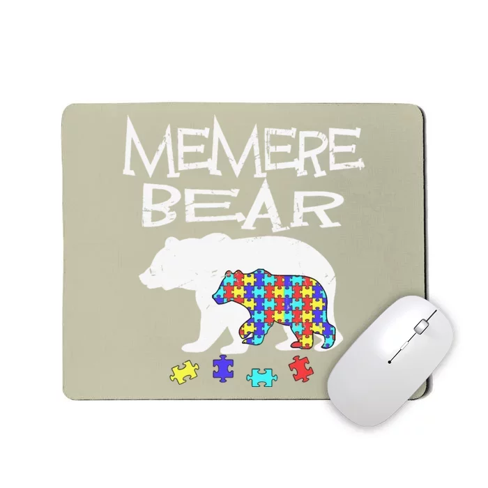 Memere Bear Autism Awareness Autism Mama Mom Mommy T Mousepad