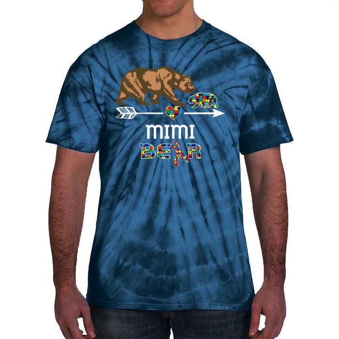 Mimi Bear Autism Awareness Autism Mimi Tee Tie-Dye T-Shirt