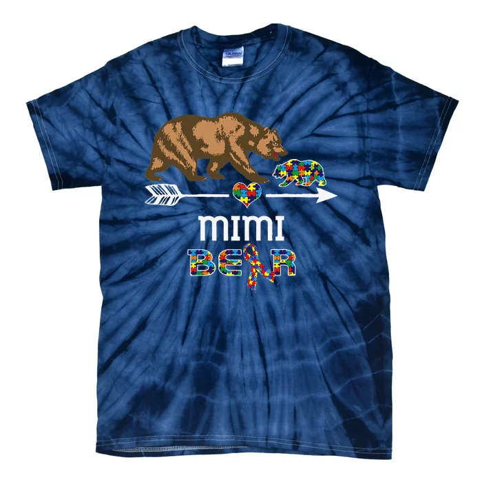 Mimi Bear Autism Awareness Autism Mimi Tee Tie-Dye T-Shirt