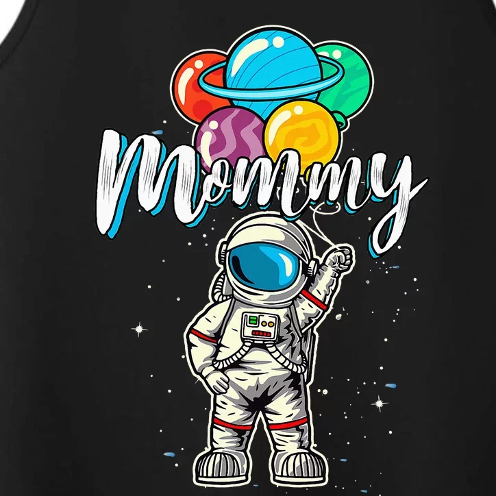 Mommy Birthday Astronaut in Space Gifts Lover Performance Tank