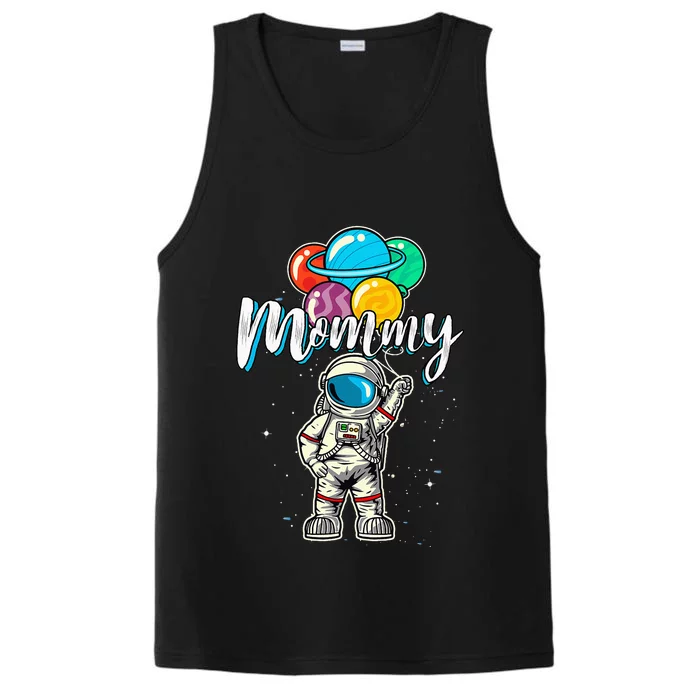 Mommy Birthday Astronaut in Space Gifts Lover Performance Tank