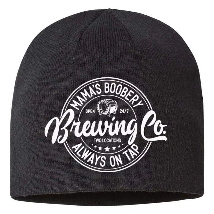 Mamas Boobery Always On Tap Brewing Co Breastfeeding Gift Mamas Boober 8 1/2in Sustainable Knit Beanie