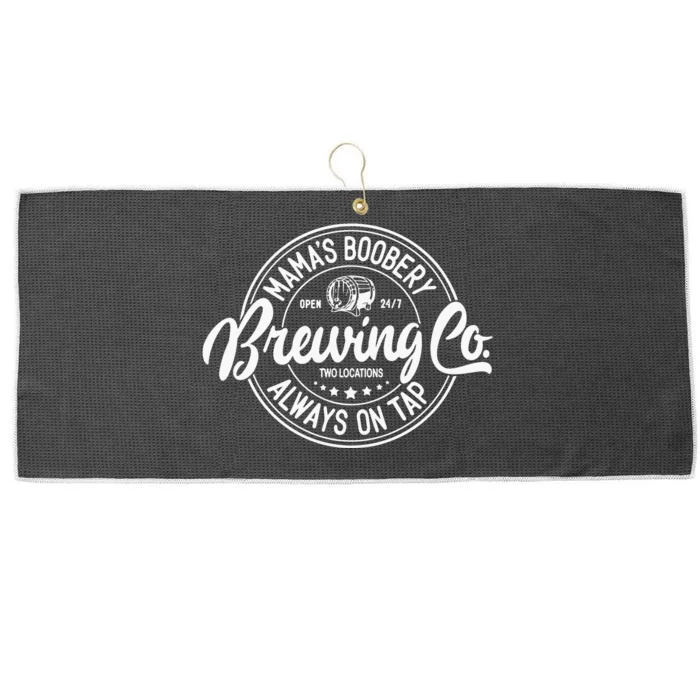 Mamas Boobery Always On Tap Brewing Co Breastfeeding Gift Mamas Boober Large Microfiber Waffle Golf Towel