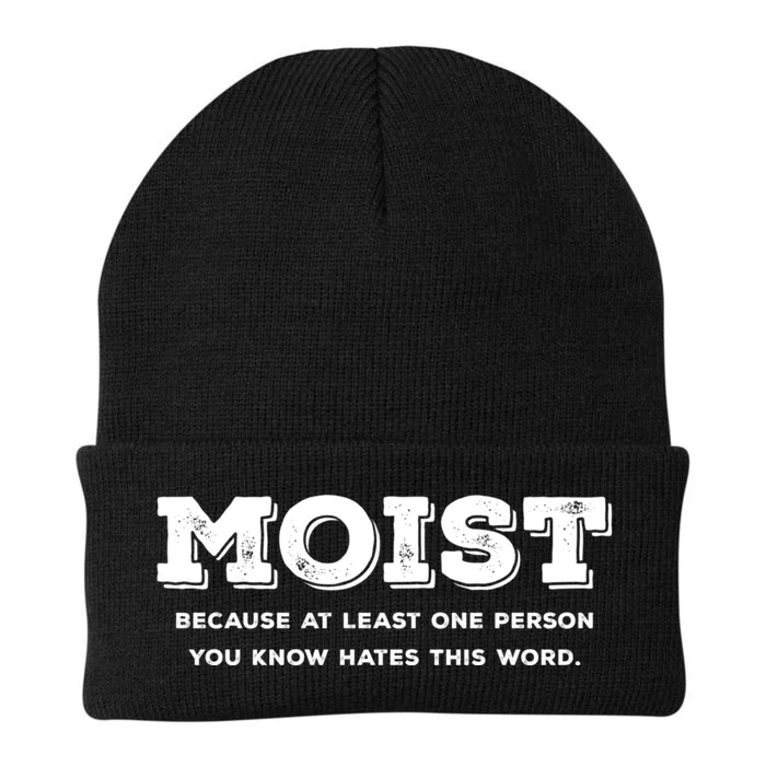 Moist Because At Least One Person You Know Hates This Word Knit Cap Winter Beanie