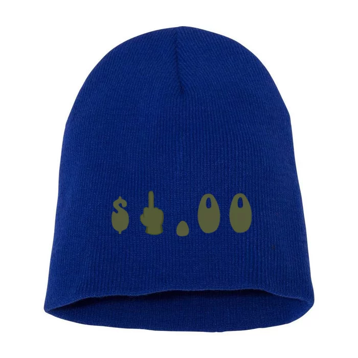 My Bank Account Said No Funny Gift Short Acrylic Beanie