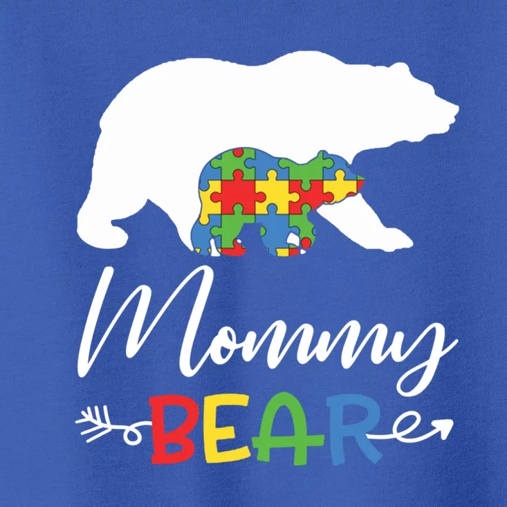 Mommy Bear Autism Awareness Cool Gift Mama Gift Toddler T-Shirt