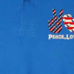 Messy Bun America Flag Peace Love America 4th Of July Gift Softstyle Adult Sport Polo