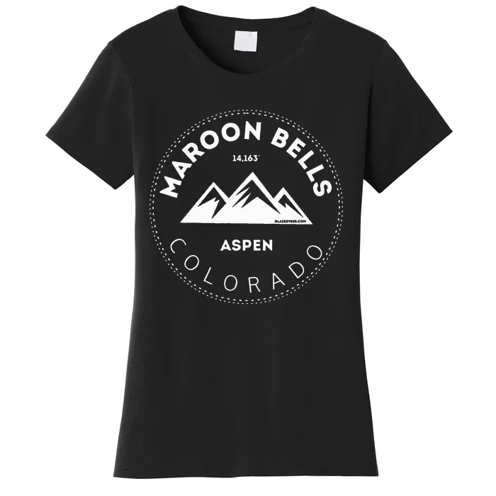 Maroon Bells Aspen Colorado Mountain Adventure Women's T-Shirt