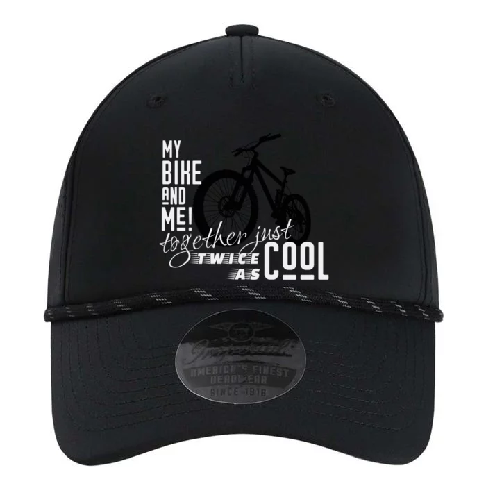 My Bike And Me Twice As Cool Funny Mountain Bike Cool Gift Performance The Dyno Cap